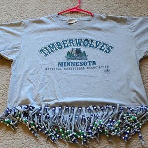 Minnesota  Timberwolves beaded T-shirt